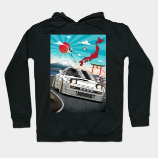 Mazda RX-7 Turbo II (FC3S) Japanese Art Hoodie